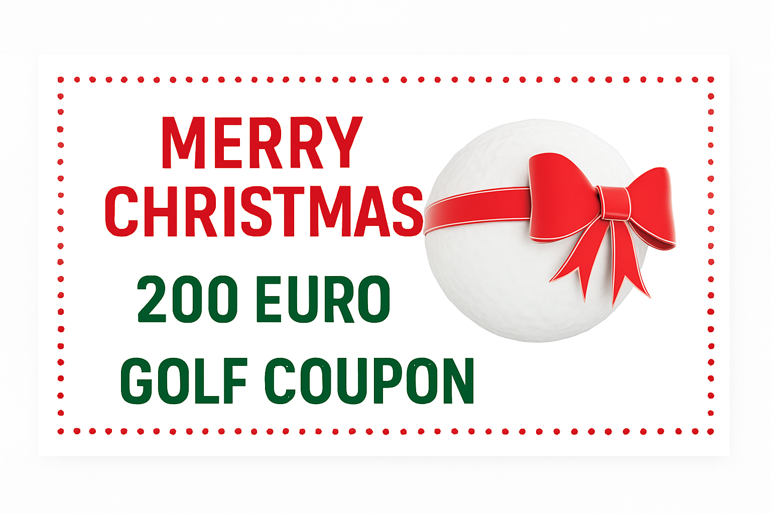 Golf Coupon 200 euro